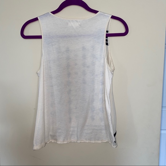 Madewell Cascade Ivory Embroidered Diamond Tank - Picture 5 of 6